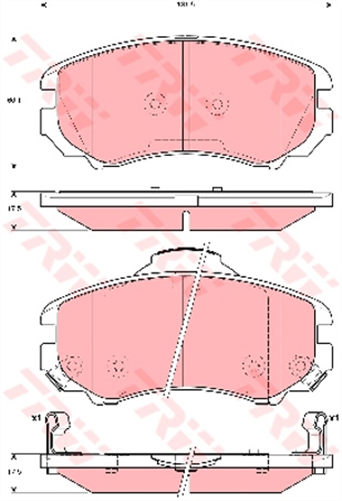 DTEC Brake Pad Set (DB1504)