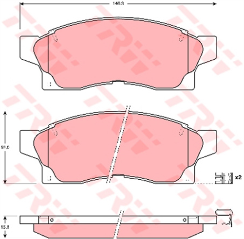 Brake Pad Set (DB1227)