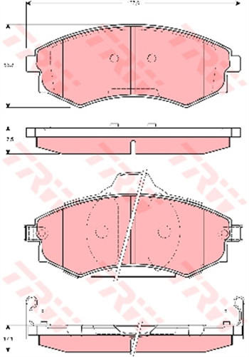 Brake Pad Set (Db1167