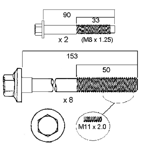 Cylinder Head Bolt Set