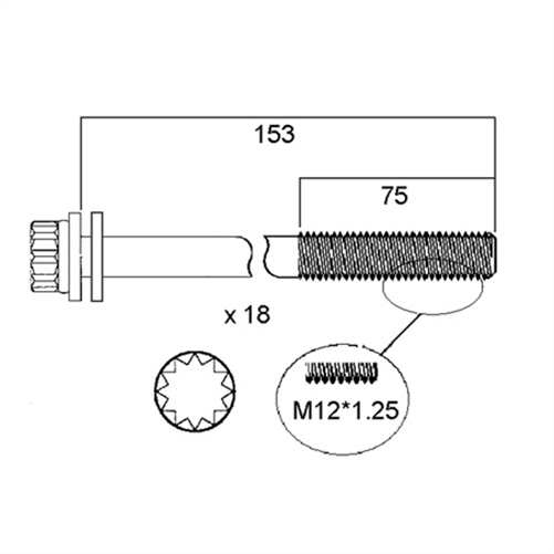 Cylinder Head Bolt Set HBS242