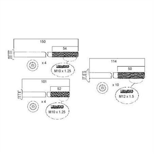 Cylinder Head Bolt Set HBS181