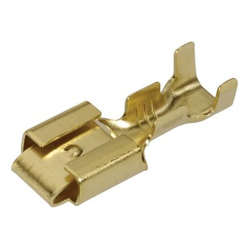 Crimp Terminal Female Blade With Locking Tang Brass Terminal Entry 6.3