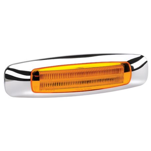 Model 24 LED Side Marker Lamp With Chrome Cover Blister Pack 9-33v