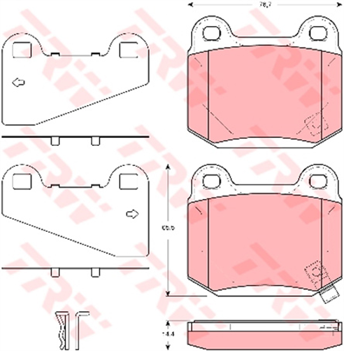 Brake Pad Set (DB1521)