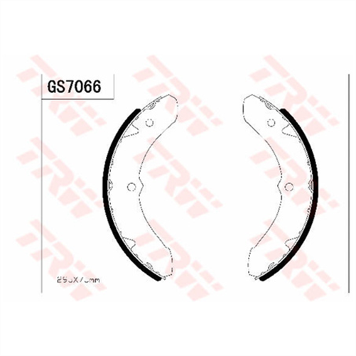 Brake Shoe 296mm x 77.5mm