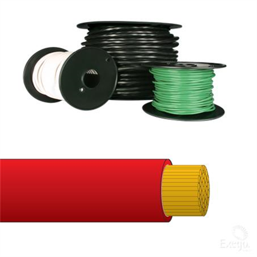 6 B&S Single Core Battery Cable Red 100M