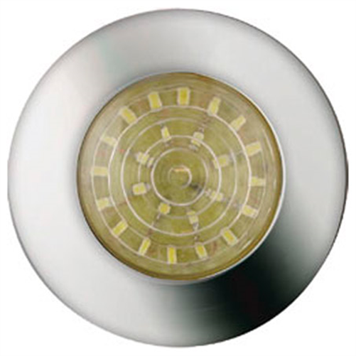 Led Technologies Interior Round Led Light 24V 5000 Kelvin (White) Cle