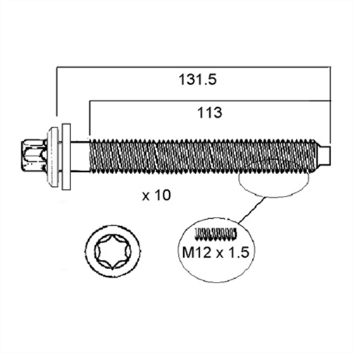 Head Bolt Set HBS191