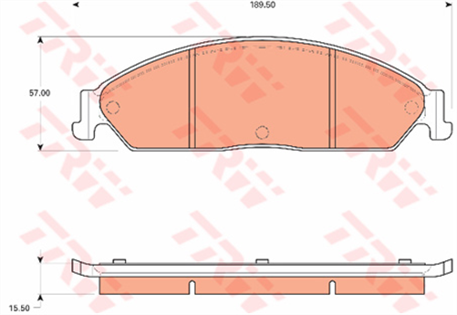 DTEC Brake Pad Set (DB1473)