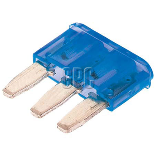 Micro 3 Blade Fuse 15A Blue 10Pce