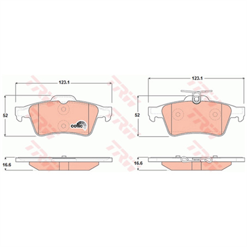 Brake Pad Set (DB1763)