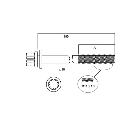 Cylinder Head Bolt Set