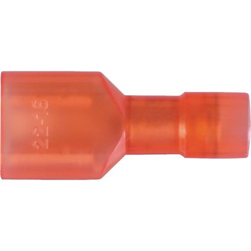 Crimp Terminal Female Blade Red Terminal Entry 6.3 x 0.8mm Polycarbona