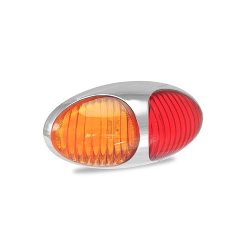 LED Autolamps 12/24V Amb/Red Side Marker