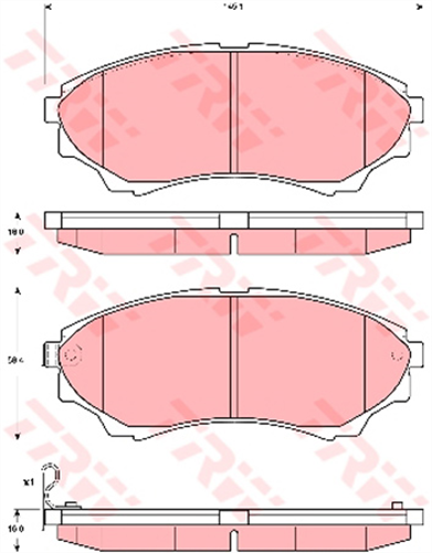 DTEC Brake Pad Set (DB1681)