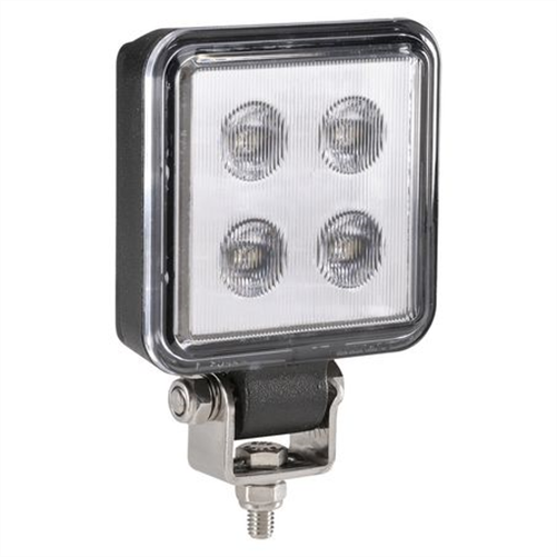 W/LAMP 9-32V LED 70MM SQR 600LM