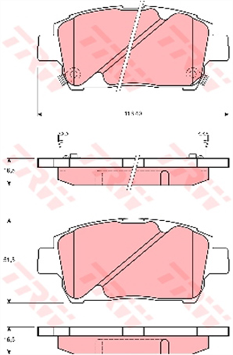 DTEC Brake Pad Set (DB1422)