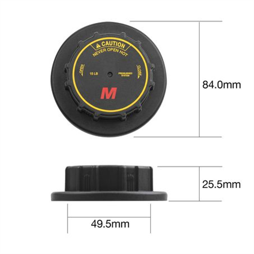 Tridon Radiator Cap 15 PSI - 100 KPA Plastic Screw On