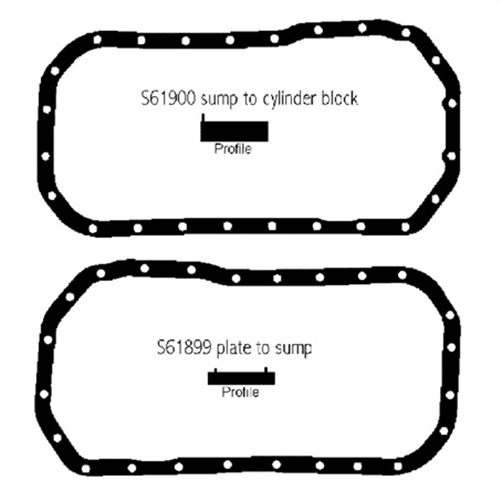 SUMP GASKET ISUZU 4BA1-4BC2-4BD1 JJ376