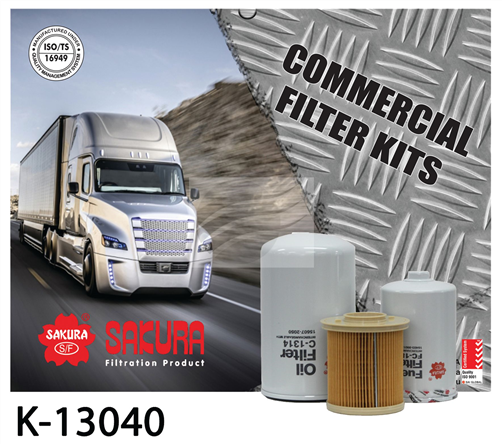 TRUCK FILTER KIT HINO S05C-TB 4.6L DUTRO WC XZU404 K-13040