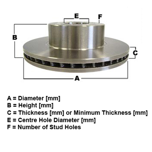 FRONT BRAKE ROTOR TOYOTA CAMRY 3.0i V6 24V 1991-