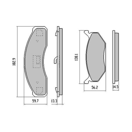 PHANTOM CERAMIC BRAKE PAD SET CHRYSLER FORD HOLDEN RDC1004