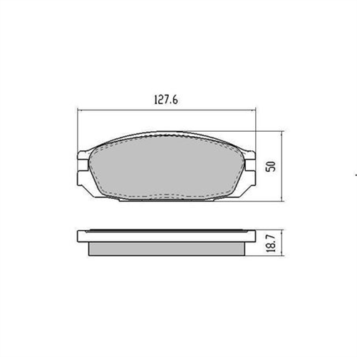 PHANTOM CERAMIC BRAKE PAD SET FORD NISSAN RDC1146