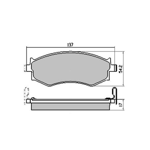 PHANTOM CERAMIC BRAKE PAD SET NISSAN SSANGYONG RDC1165