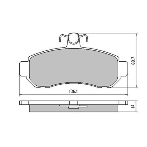 PHANTOM CERAMIC BRAKE PAD SET MITSUBISHI TOYOTA RDC1203