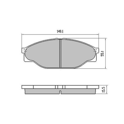 PHANTOM CERAMIC BRAKE PAD SET GREAT WALL NISSAN TOYOTA RDC1205