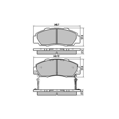 PHANTOM CERAMIC BRAKE PAD SET HONDA RDC1206