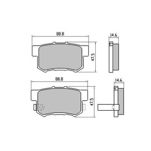 PHANTOM CERAMIC BRAKE PAD SET HONDA MG ZR RDC1230