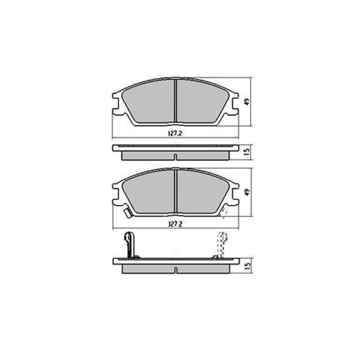 PHANTOM CERAMIC BRAKE PAD SET HYUNDAI RDC1252