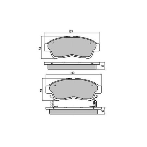 PHANTOM CERAMIC BRAKE PAD SET DAIHATSU HONDA TOYOTA RDC1267