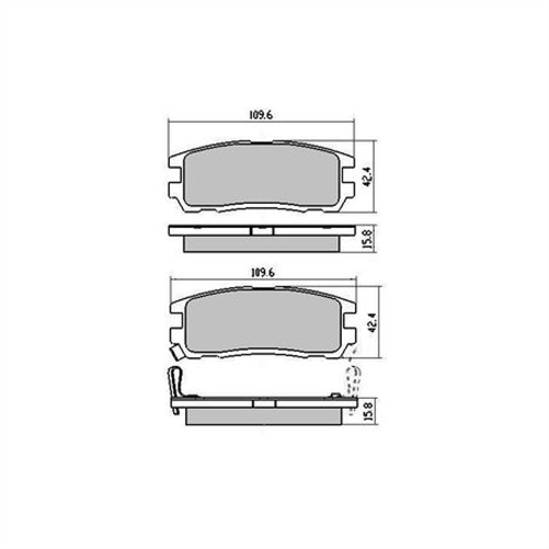 PHANTOM CERAMIC BRAKE PAD SET GREAT WALL HOLDEN HONDA RDC1280