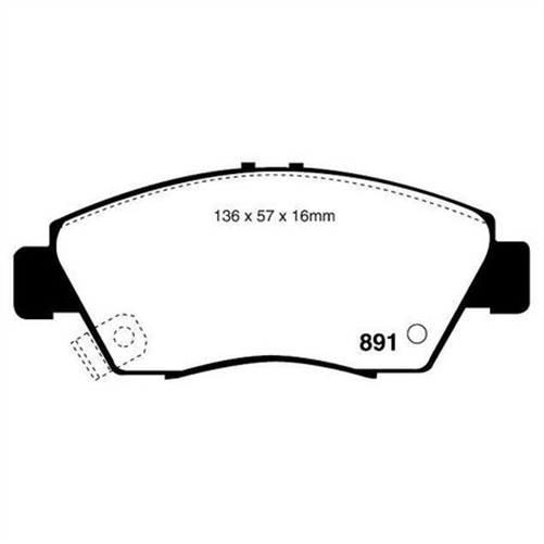 PHANTOM CERAMIC BRAKE PAD SET HONDA RDC1286