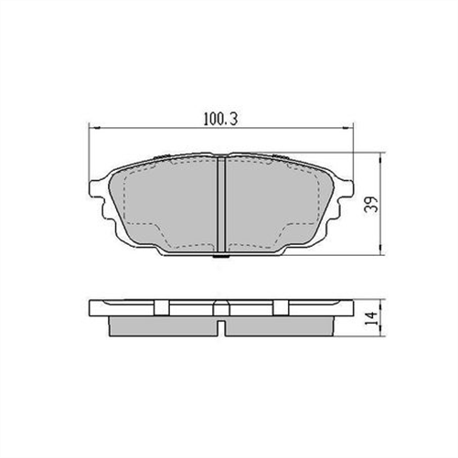 PHANTOM CERAMIC BRAKE PAD SET FORD MAZDA RDC1359