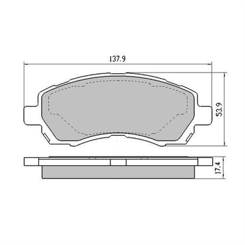 PHANTOM CERAMIC BRAKE PAD SET SUBARU TOYOTA RDC1363