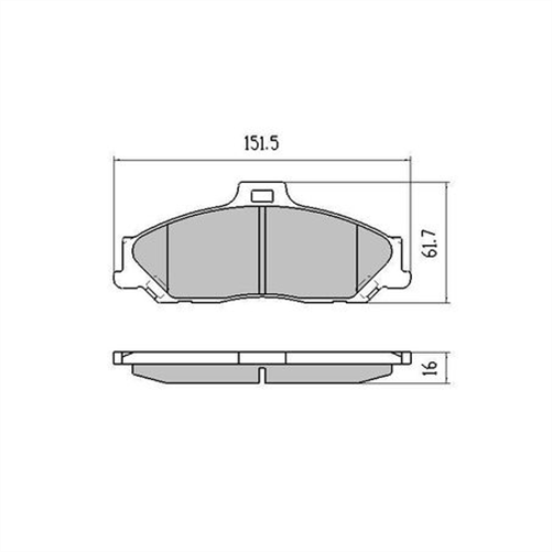 PHANTOM CERAMIC BRAKE PAD SET FORD MAZDA RDC1366