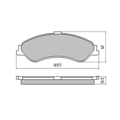 PHANTOM CERAMIC BRAKE PAD SET FORD RDC1375