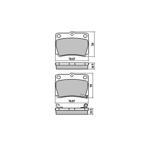 PHANTOM CERAMIC BRAKE PAD SET MITSUBISHI CHALLENGER PAJERO RDC1390