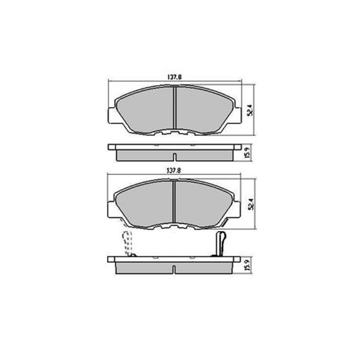 PHANTOM CERAMIC BRAKE PAD SET HONDA CIVIC EK4 ES1 EU3 RDC1391