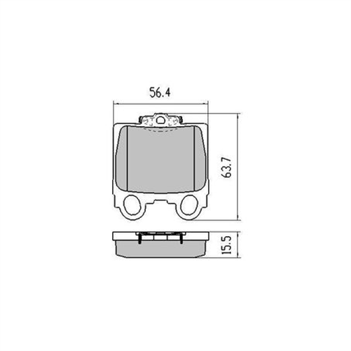 PHANTOM CERAMIC BRAKE PAD SET LEXUS RDC1416