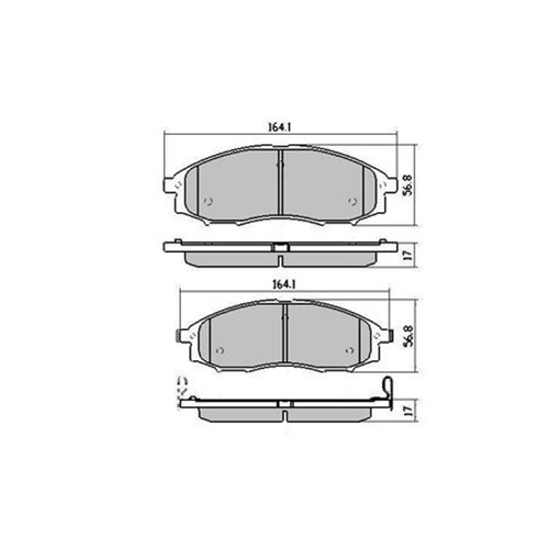 PHANTOM CERAMIC BRAKE PAD SET NISSAN DATSUN NAVARA RDC1439