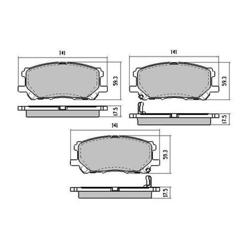 PHANTOM CERAMIC BRAKE PAD SET LEXUS TOYOTA RDC1517