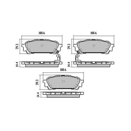 PHANTOM CERAMIC BRAKE PAD SET LEXUS NISSAN SUBARU TOYOTA RDC1672