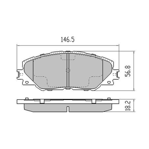 PHANTOM CERAMIC BRAKE PAD SET TOYOTA RDC1932