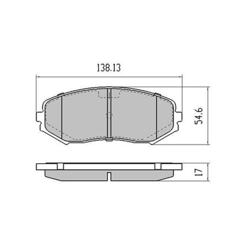 PHANTOM CERAMIC BRAKE PAD SET SUZUKI GRAND ESCUDO VITARA  RDC1936