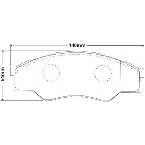 PHANTOM CERAMIC BRAKE PAD SET TOYOTA HILUX RDC1985